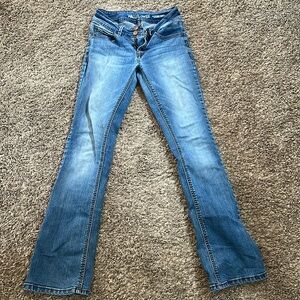 Boot cut blue jeans size 3